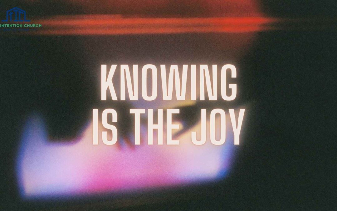 Knowing is the Joy